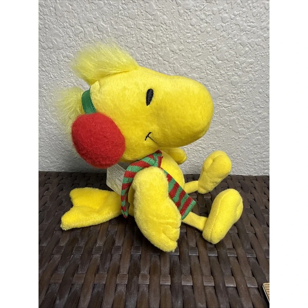 Vintage Hallmark PEANUTS Woodstock Bird With Ear Muffs and Scarf Plush
